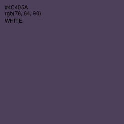 #4C405A - Gun Powder Color Image
